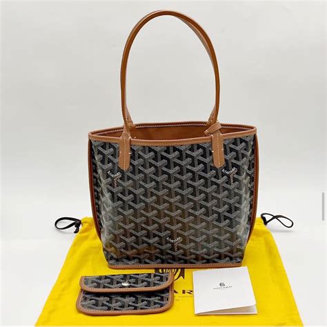 goyard mini anjou black tan|Goyard mini anjou purses.